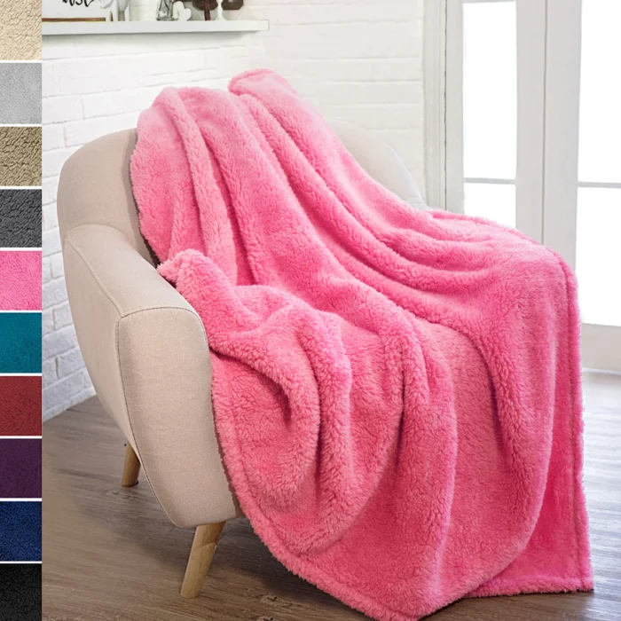 Fleece Sherpa Blanket - Image 3