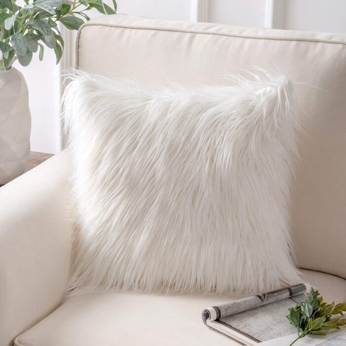 Luxury Faux Fur Cushion - Image 4