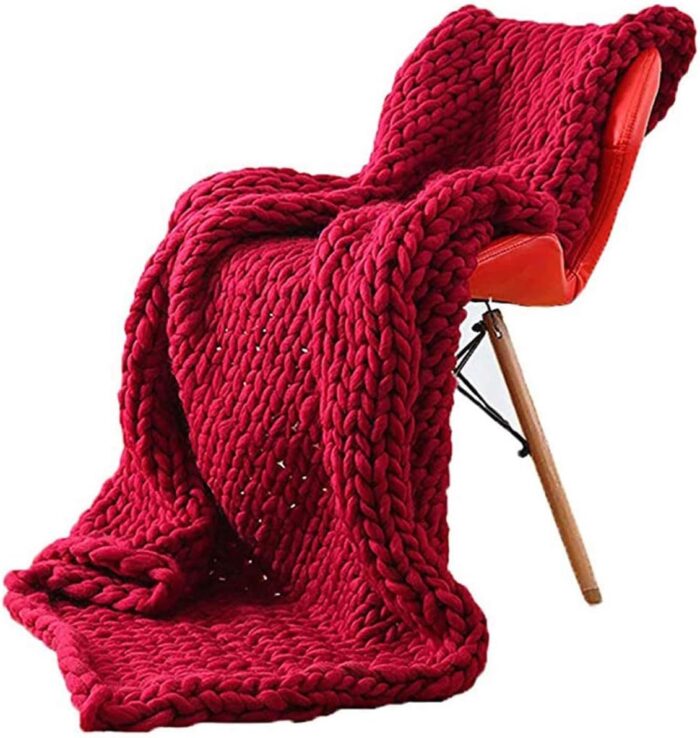 Chunky Knit Throw Blanket - Image 6