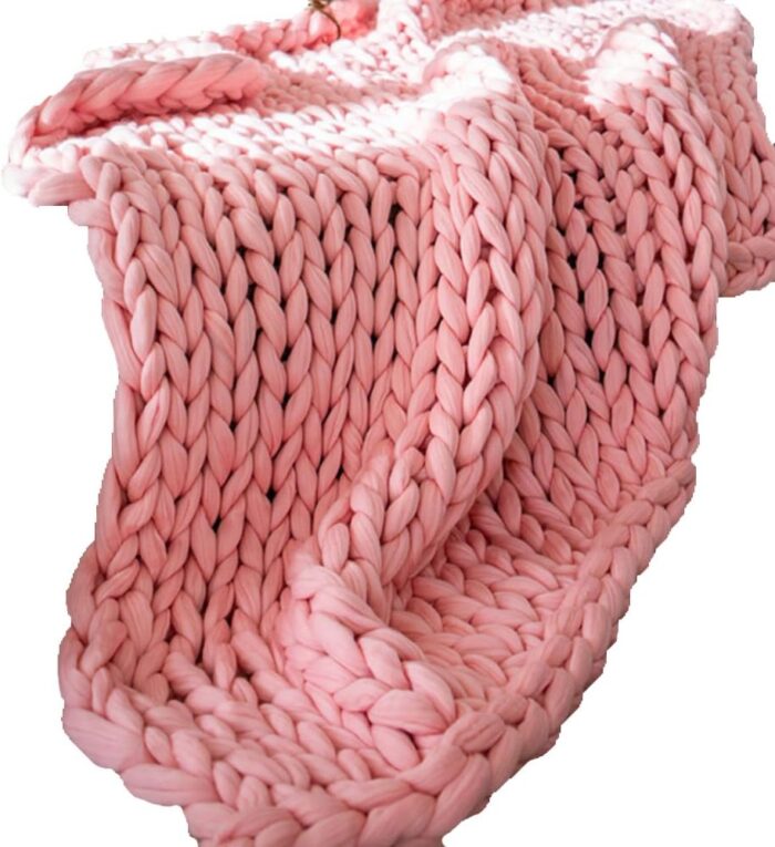 Chunky Knit Throw Blanket - Image 4