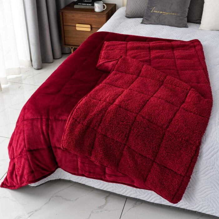 Fleece Sherpa Blanket - Image 5