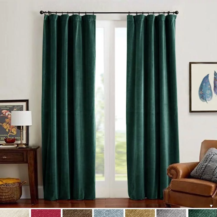 Blackout Velvet Curtains - Image 2