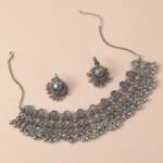 Traditional Jhumka Jewellery Set for Women Large Big Tassel Beaded Kundan Ethnic
