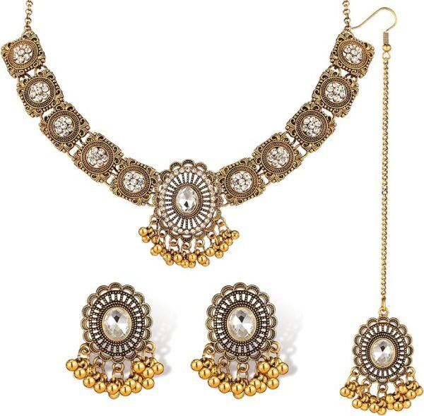 Artificial Jewelry Set for Women Maang Tikka Headpiece
