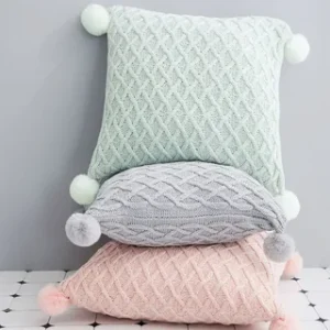 Knitted Cotton Cushion